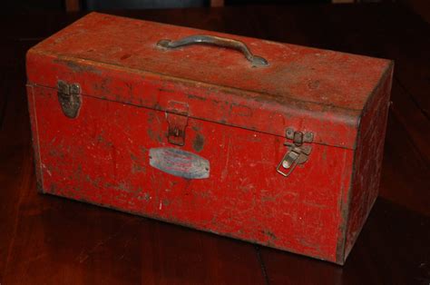 old red metal tool box|big red toolbox usa.